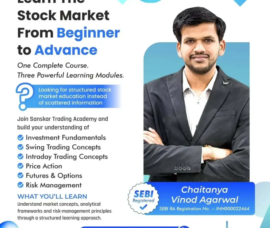 Get trading education the right way, with the right guidance! 📈🔥Learn from a SEBI Registered